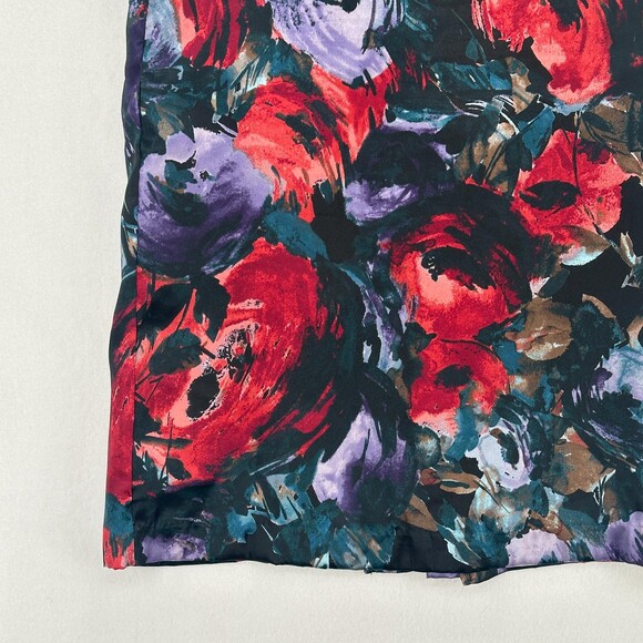 Jaclyn Smith Skirt Women Size 10 Multicolor A-Line Floral Lightweight 100 Pol... - Picture 7 of 12
